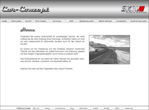 Reference to project Car-Conzept <small>Website</small> (2/5)
