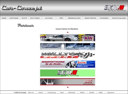 Reference to project Car-Conzept <small>Website</small> (4/5)
