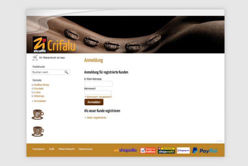 Referenz zum Projekt Crifalu <small>Webseite & Shop</small> (5/5)