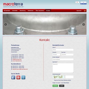 Referenz zum Projekt Macroterra <small>Webseite</small> (5/5)